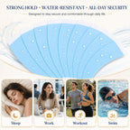 200pcs Wig Tape Double Sided Ultra Hold, Waterproof Lace Front Tape for Wigs, Strong Hold Adhesive Tape for Lace Wigs, Toupee & Hair Extensions, Blue Wig Tape Strips Easy to Apply & Remove
