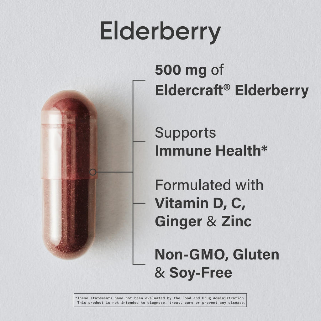 Sports Research® Elderberry Immunity Formula w/Zinc, 60 Count