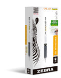 Zebra Pen SARASA MarkOn Retractable Gel Pen, Black Ink, 0.5mm, 12-Pack