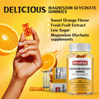 Magnesium Glycinate Gummies for Kids & Adults, 120 Count | Magnesium Glycinate 300mg per Serving, Supplement with L-Theanine, Lemon Balm & Vitamin B12