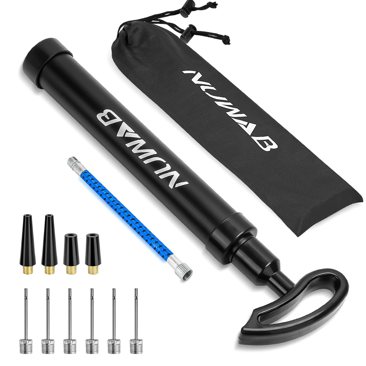 NUWAB 10.6 Inch Ball Pump, Lightweight Portable Hand Air Pump