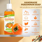 Persimmon Body Wash for Body Odor Control, Age-Related Odor Cleanser