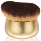 Extra Large Body Makeup Brush For Self Tanner, Leg Makeup &Bronzer Blend,75 mm Wide-headed Kabuki Brush Provides More Even &Pretty Application, Oval Face&Back Makeup Brush, Wet&Dry Use- Pink Rose Gold