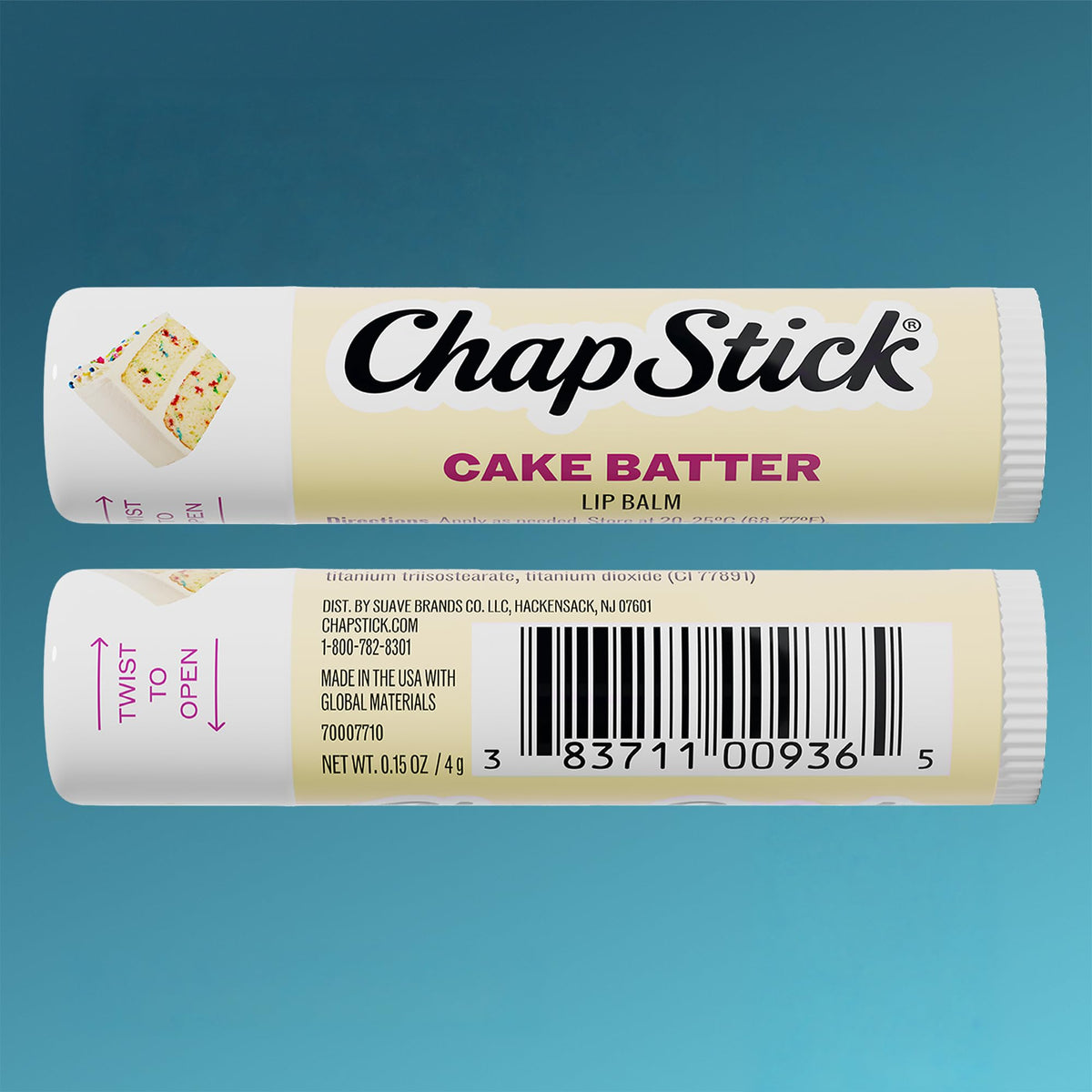 ChapStick Cake Batter Lip Balm, Bulk 12-Pack