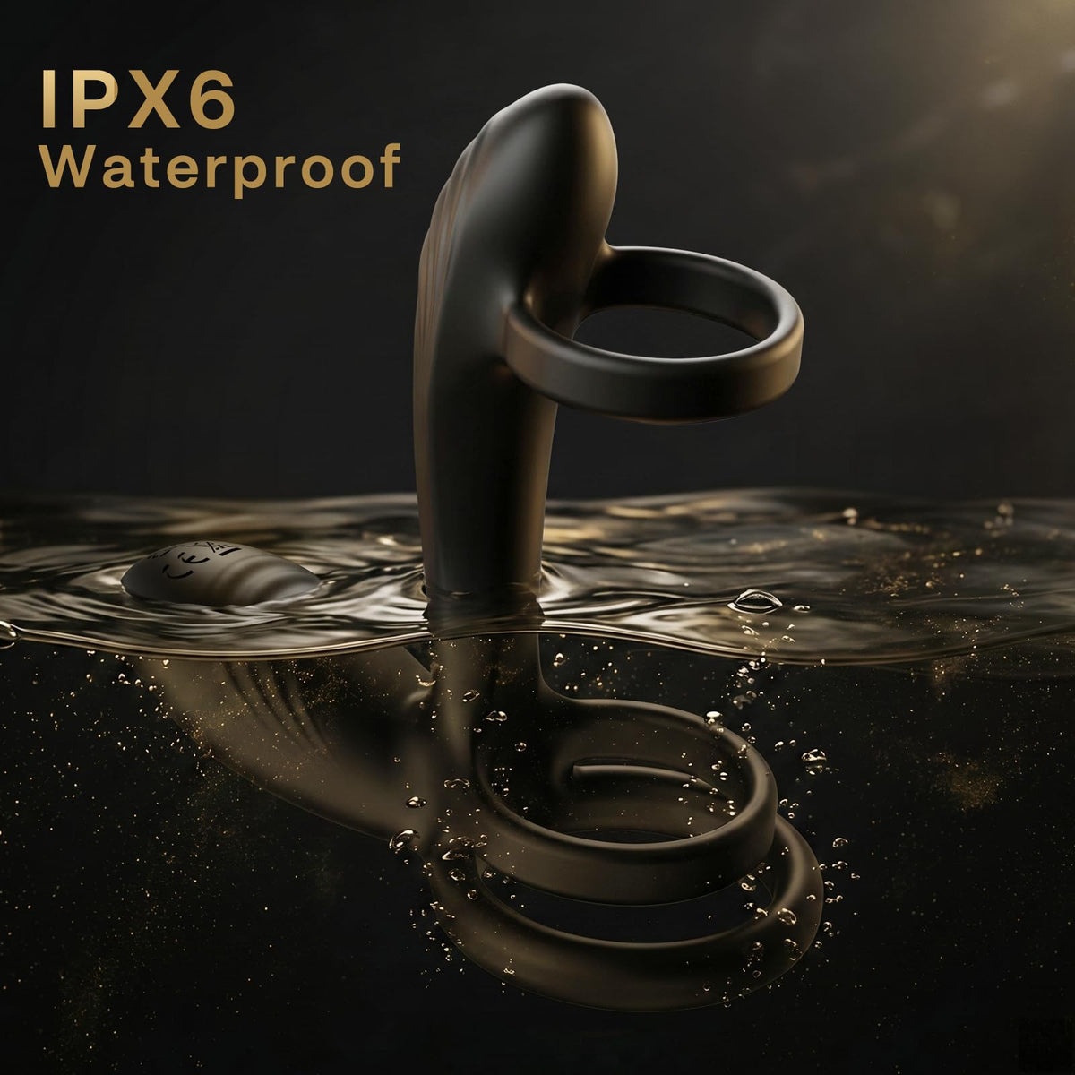Vibrating Cock Ring with 360° Twisting G-Spot Stimulator – 2026 New Penis Sleeve Extender with 10 Vibration Modes, Penis Ring Couples Sex Toy for Clitoral & Testicle Stimulation, Adult Couple Vibrator