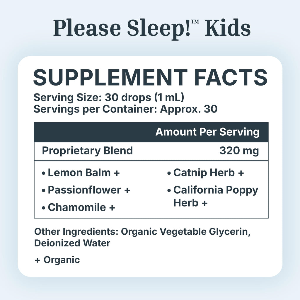 Dr. Green Mom Please Sleep! Kids Sleep Support — Melatonin Free Liquid Drop
