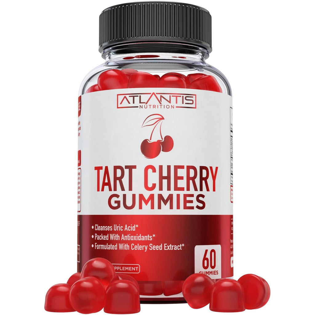 Tart Cherry Gummies with Celery Seed Extract - Advanced Uric Acid Cleanse for Immediate Relief | Joint Relief & Recovery | Powerful Antioxidant with Joint Support - 60 Gummies
