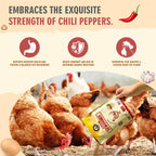 Natural Chicken Dewormer Powder, Chili Mix Formula, 1LB XL Pouch, Poultry Wormer for Laying Hens, Egg Safe, Gut Health Support, US-Made for Backyard Flocks