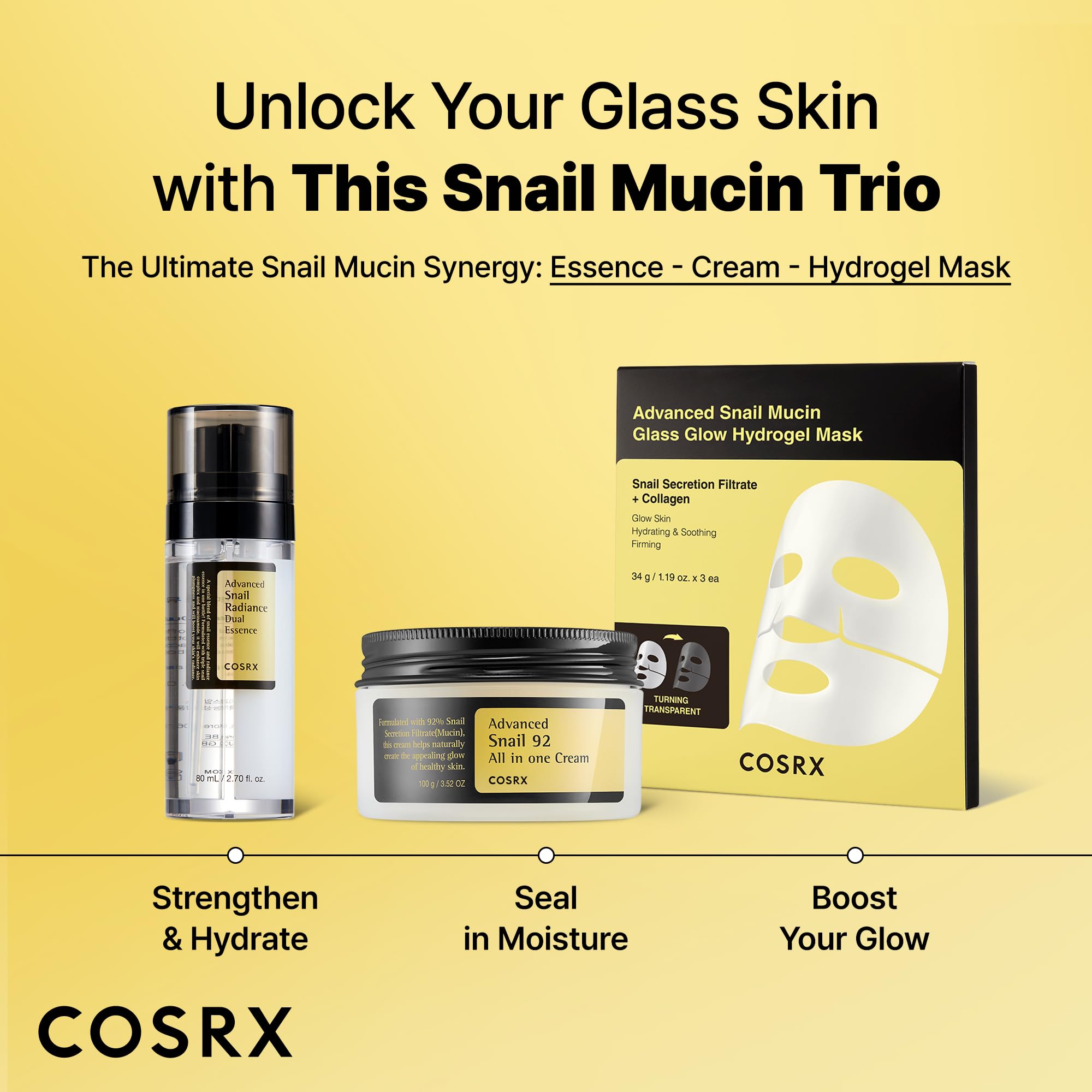 Buy now COSRX Snail Mucin 74% + Niacinamide 5% Dual Essence, Anti Aging Face Serum for Dull Skin, Sensitive Skin, Korean Skin Care, 2.70 fl.oz / 80ml at indiglob india