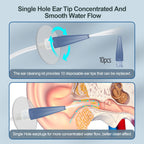 Ear Wax Removal Kit, Ear Cleaning Kits Manual Safe Ear Irrigation Flushing System, Effective Ear Cleaner Earwax Removal Kit, Ear Wax Removal Tool with Ear Basin and 10 Ear Tips