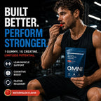 Creatine Monohydrate Gummies for Women & Men | Convenient & Easy to Take | Great Tasting Watermelon Flavor | 1g per Gummy, Low Sugar | 90 Count