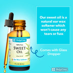 De La Cruz Sweet Oil, Ear Oil, Natural Ear Wax Softener, 1 fl. oz (30 mL)
