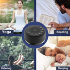 Buy now Easysleep Sound White Noise Machine with 25 Soothing Sounds and Memory Function 32 Levels of Volume and 5 Sleep Timer Powered by AC or USB for Sleeping Relaxation (Black-No Light) at indiglob india