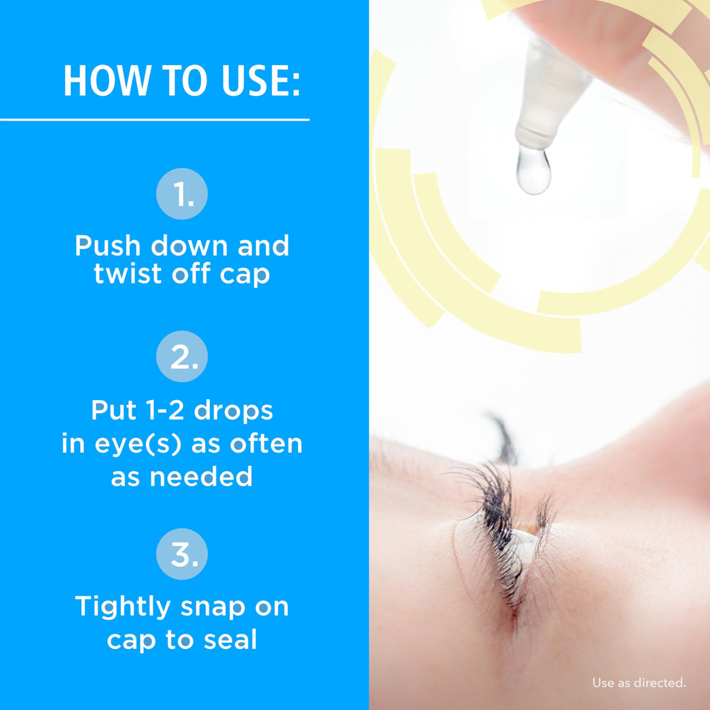 Rohto Dual Light Relief Cooling Lubricant Eye Drops, Protect Against Sun Irritation & Digital Eye Strain, Fast-Acting Relief of Dry Eyes, Grittiness, Burning & Stinging, 0.6 fl oz