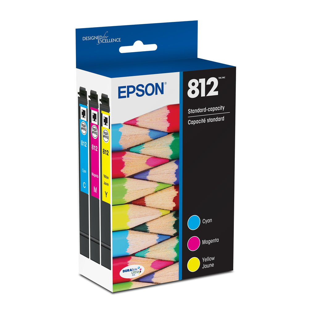 Epson 812 Genuine Ink Standard Capacity 3 Color Combo Pack T812520