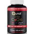 Qunol Ultra CoQ10 100mg, 3X Better Absorption, Antioxidant, 120 Softgels | #1 Cardiologist Recommended Supplement for Heart Health, Coenzyme Q10 Supplement to support Vascular Health & Cellular Energy