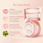 medicube Triple Collagen Cream for Hydrating & Firming | Moisturizer with Hyaluronic Acid, Premium Elastin, Shea Butter - Wrinkle Care & Boosts Elasticity, Korean Skincare, 1.69 oz