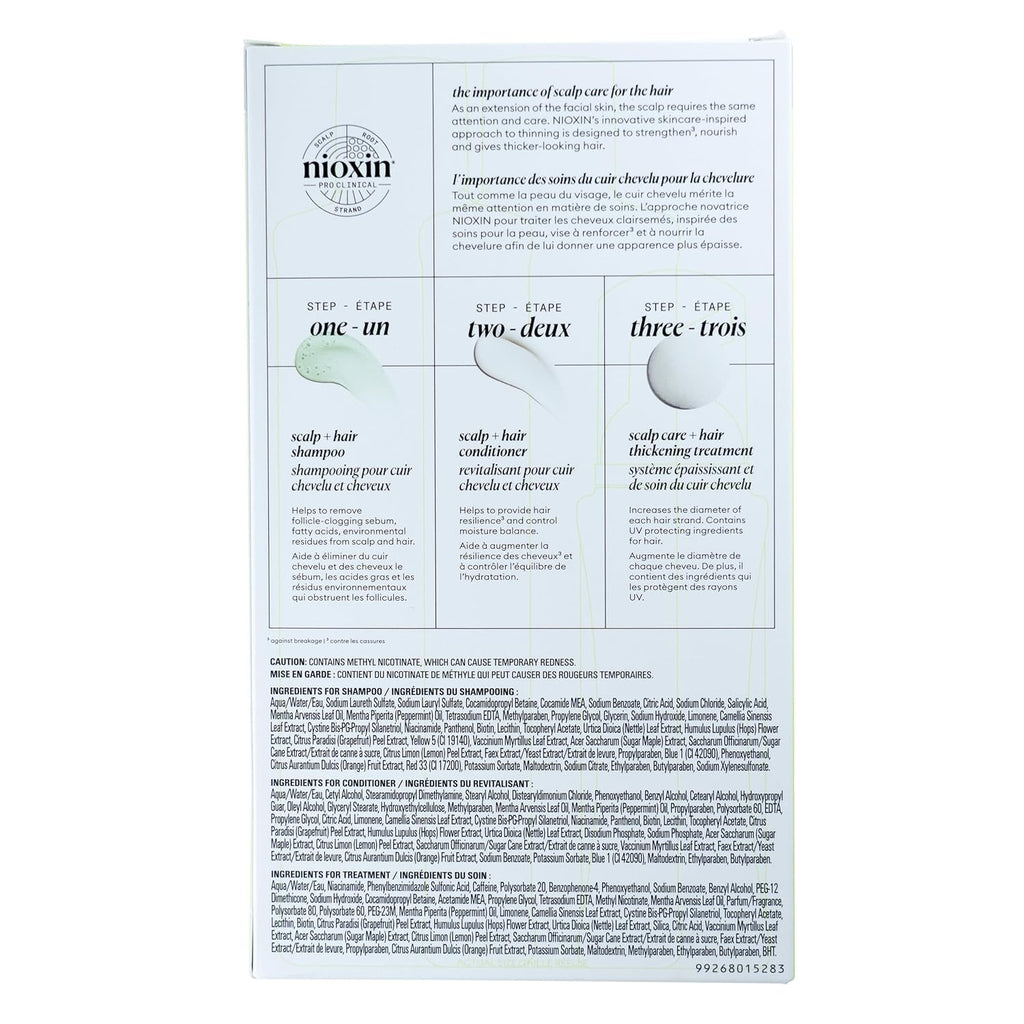 Nioxin System Kits | Scalp + Hair Thickening | 3 Month Supply
