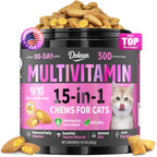 Taurine for Cats Vitamins, 15 in 1 Cat Multivitamin Immune Support, 500ct