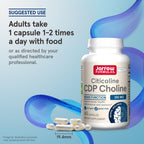 Jarrow Formulas Citicoline CDP Choline 250 MG, CDP Choline Supplement Supports Brain Health, Performance and Memory, 60 Capsules, Up to a 60 Day Supply (Pack of 12)