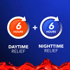 Buy now Vicks DayQuil & NyQuil Intense Flu Liquid, Value Pack, Over-The-Counter, Multi-Symptom, Powerful Relief for Body Aches, Fever, Headache, Sore Throat, and Cough, 6 Hour Relief, Cherry Flavor, 12 FL OZ at indiglob india