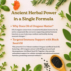 Micro Ingredients Oil of Oregano with Black Seed Oil, 300 Softgels | Naturally Occurring Carvacrol & Thymoquinone. 2-in-1 Oregano Oil Supplement. Non-GMO, Gluten Free, 3rd Party Tested.