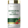 Carlyle Berberine HCL Supplement | 500,000mcg | 60 Capsules | Vegetarian, Non-GMO, Gluten Free