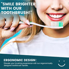 50 PCS Premium Individually Wrapped Bulk Toothbrush, Disposable Toothbrush