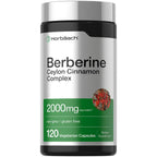 Horbäach Berberine with Ceylon Cinnamon Complex | 120 Veggie Capsules | Vegetarian, Non-GMO & Gluten Free Supplement