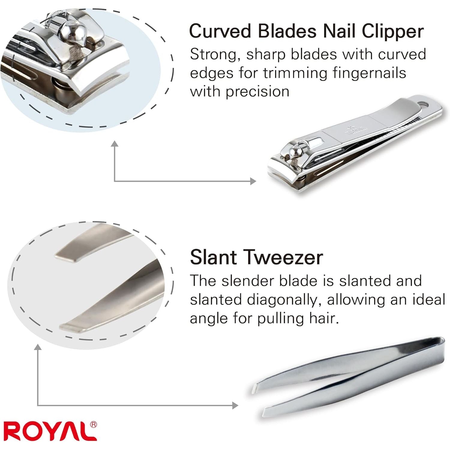 Buy now ROYAL [Made in Korea] Nose Hair Trimmer for Men Set, Birdie Set, with Nail Clippers and Tweezers, Manual, Battery-Free, Waterproof, Painless with Twelve Dual-Edged Blades, Patented Mechanism RET-4 at indiglob india