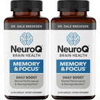 NeuroQ Memory & Focus Supplement - Brain Health Support - 60 Capsules | Formulated by Neurologist Dr. Dale Bredesen | Ginkgo Biloba, Phosphatidylserine, Gotu Kola, Coffee Fruit, Turmeric & Propolis