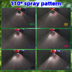 110° Flat Fan Spray Nozzles, 7PCS 0.1–0.6mm Sprayer Nozzle Tips