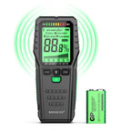 Buy now Pinless Moisture Meter for Wood Concrete – Digital Moisture Tester with 3-Color LCD Display, Audible Alarm & HOLD Function – Ideal for Firewood, Lumber, Home Inspections (Green) at indiglob india