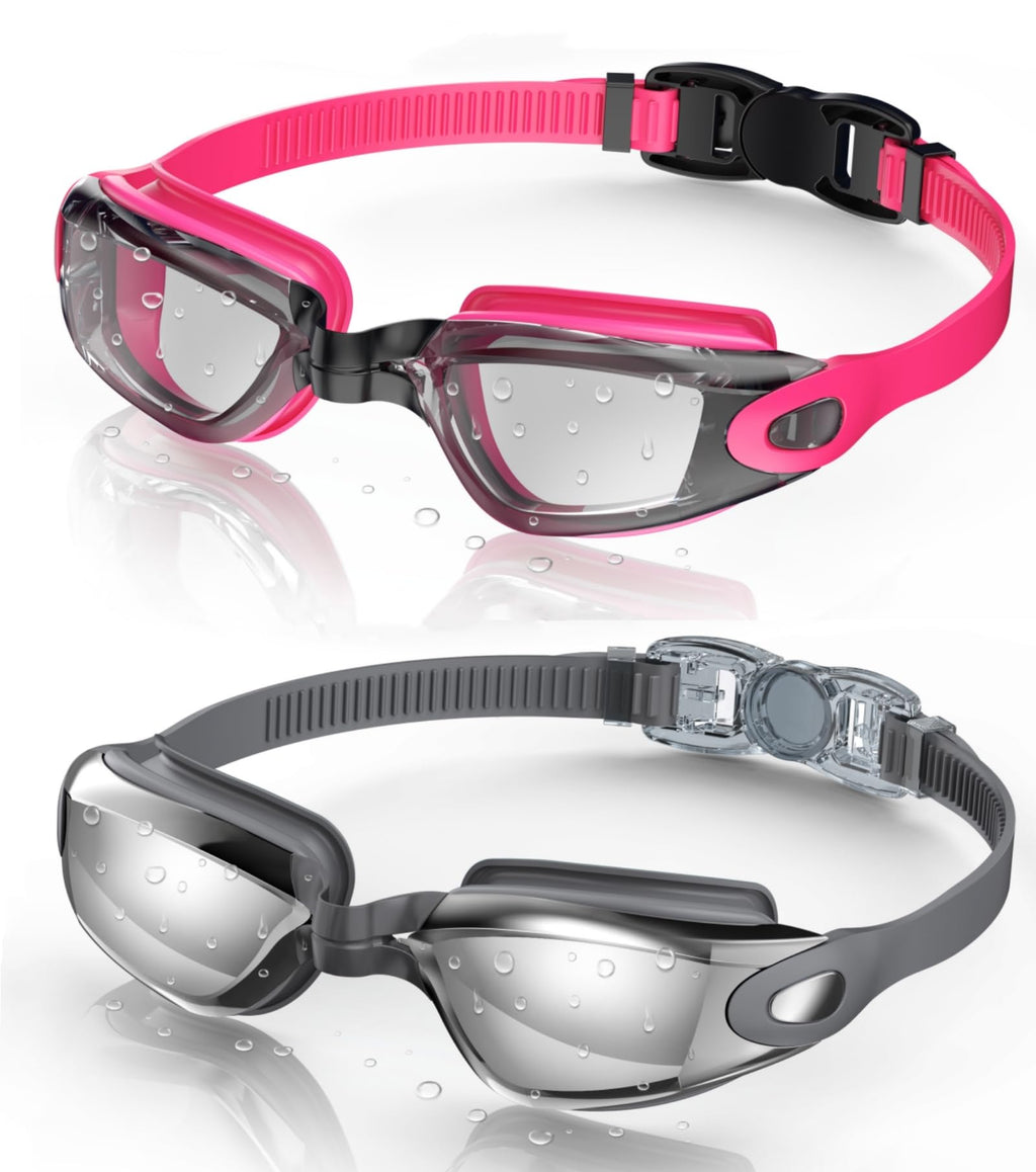 Buy now Aegend Swim Goggles, 2 Pack Swimming Goggles No Leaking Adult Men Women Youth at indiglob india