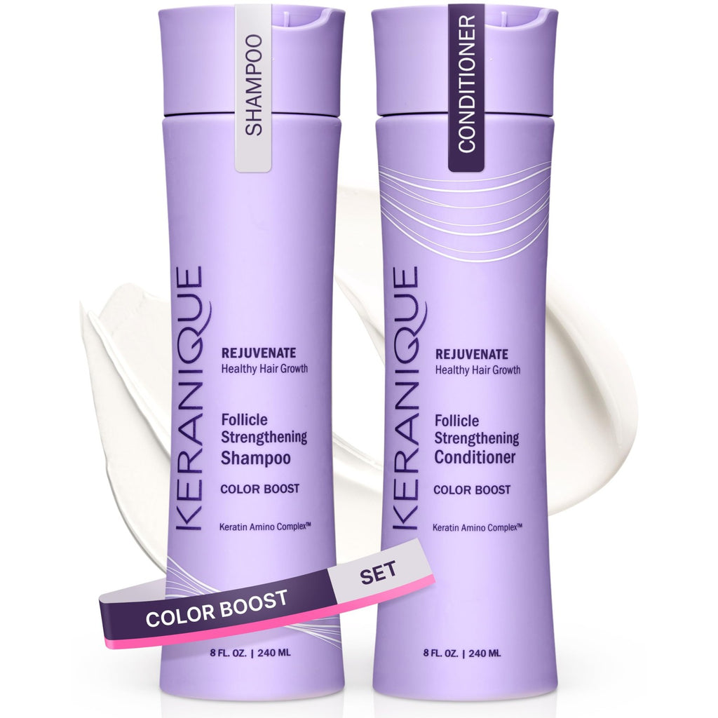 Keranique Damage Control Anti-Breakage Shampoo & Conditioner for Damaged, Thinning Hair – Intense Repair, Strengthening with Keratin, Biotin, Panthenol – Sulfate & Paraben Free, Keratin Amino Complex™
