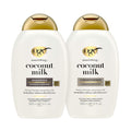 OGX Nourishing + Coconut Milk Shampoo & Conditioner Set, 2 x 13 fl. oz | Hydrates & Softens Hair, Lipi Pro Shield Technology, Creamy Coconut Milk, White Peach & Shea Butter Scent