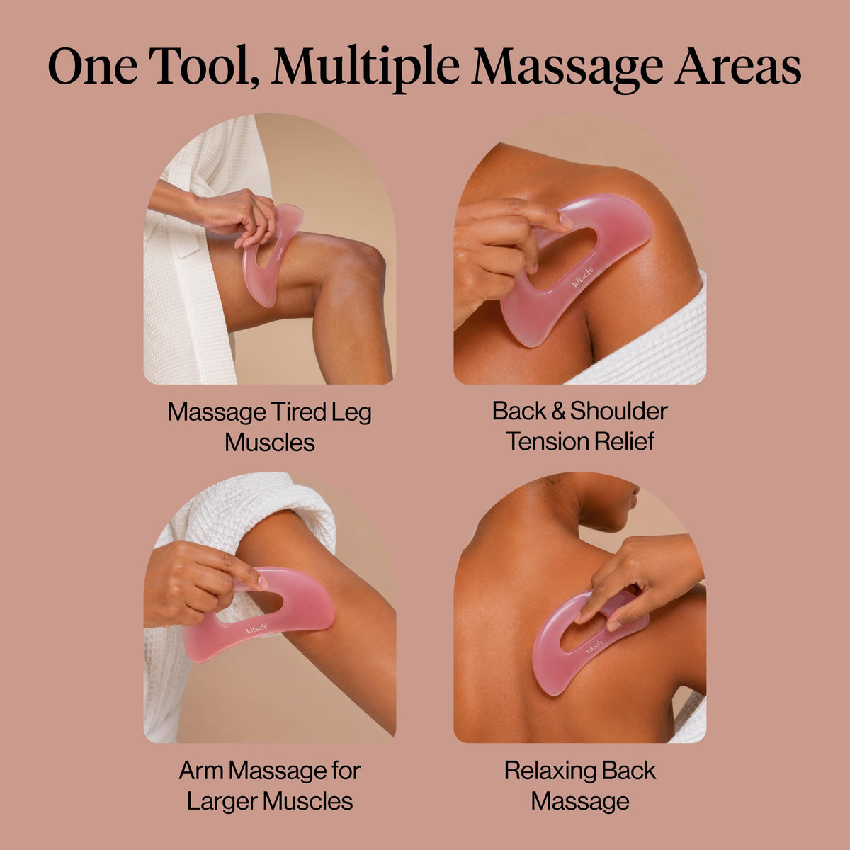 Kitsch Body Gua Sha Tool – Fascia Release Tools - Terracotta