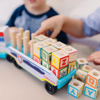 Buy now Melissa & Doug PAW Patrol Wooden ABC Block Truck (33 Pieces) at indiglob india