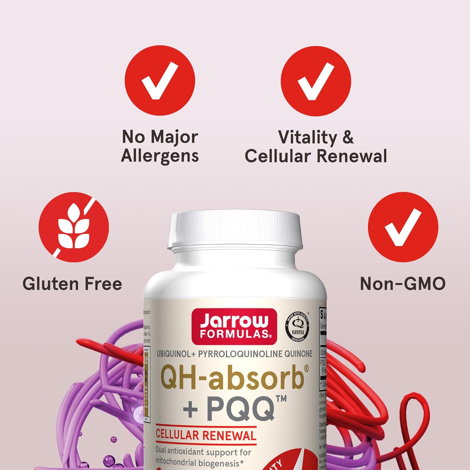 Buy now Jarrow Formulas QH-absorb + PQQ - 30 Softgels - Dietary Supplement Supports Mitochondrial Biogenesis, Energy Production & Cardiovascular Health - Up to 30 Servings at indiglob india