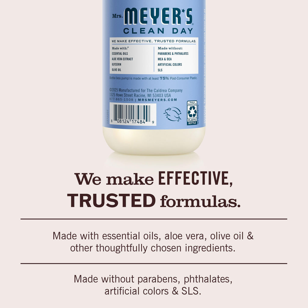 Buy now MRS. MEYER'S CLEAN DAY Hand Soap, Made with Essential Oils, Bluebell, 12.5 fl. oz at indiglob india