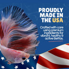 Betta Boost Pops | High-Protein Betta Fish Food Pellets Made in USA | Marine & Insect Protein | Floating & Slow-Sinking | Premium Freshwater Aquarium Fish Food 1oz