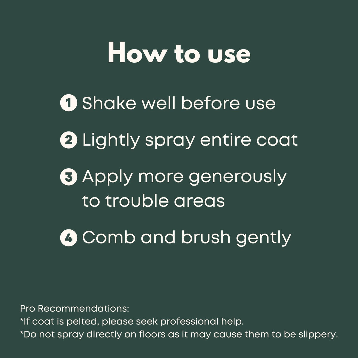 Doodle Detangler Spray - Dog Detangling Spray for Curly Coats