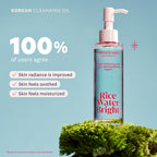 Buy now The Face Shop Rice Water Bright Light Facial Cleansing Oil, Daily Makeup Remover, Oil Cleanser, Vegan, Korean Skin Care with Jojoba Oil, Face Pore Cleanser, 150ml at indiglob india