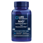 Life Extension NAD+ Cell Regenerator™ and Resveratrol Elite™*, nicotinamide riboside, Trans-resveratrol, quercetin, Fisetin, Heart Health, Healthy Aging, Vegetarian, Non-GMO, Gluten Free, 30 Capsules