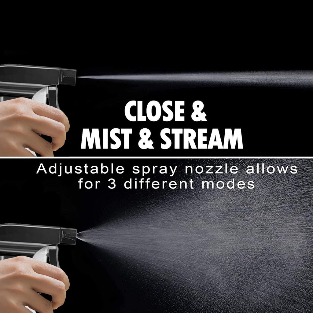 Plastic Spray Bottles for plant - 2Pack/10oz/300ml - Small Spray Bottles | Mist Stream - No Clog No Leak, Easy to Grip with Adjustable Nozzle for Hair, Cooking, Cleaning - BPA Free