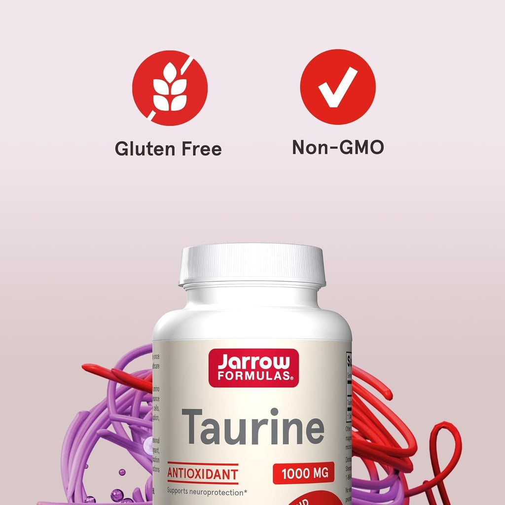 Buy now Jarrow Formulas Taurine 1000 mg - 100 Capsules - Antioxidant Amino Acid - Brain Health & Function - Pharmaceutical Grade Taurine Capsules - 100 Servings at indiglob india