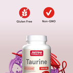 Buy now Jarrow Formulas Taurine 1000 mg - 100 Capsules - Antioxidant Amino Acid - Brain Health & Function - Pharmaceutical Grade Taurine Capsules - 100 Servings at indiglob india