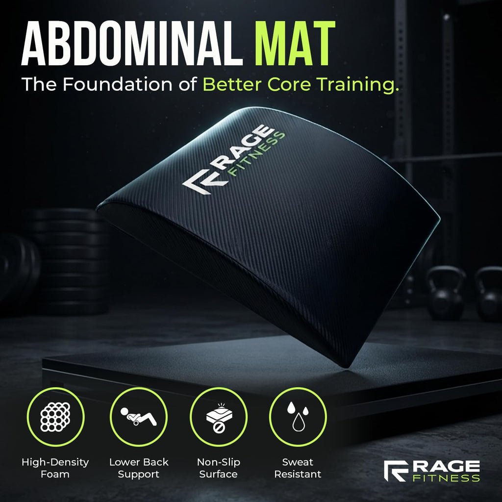 Rage Fitness Abdominal Mat, Ab Core Trainer, Crossfit Sit-Ups, Crunches
