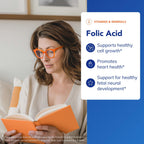 Pure Encapsulations Folic Acid, 60 Capsules | Hypoallergenic Dietary Supplement, Protein Utilization, Fetal Neural Health*, Cellular Health*