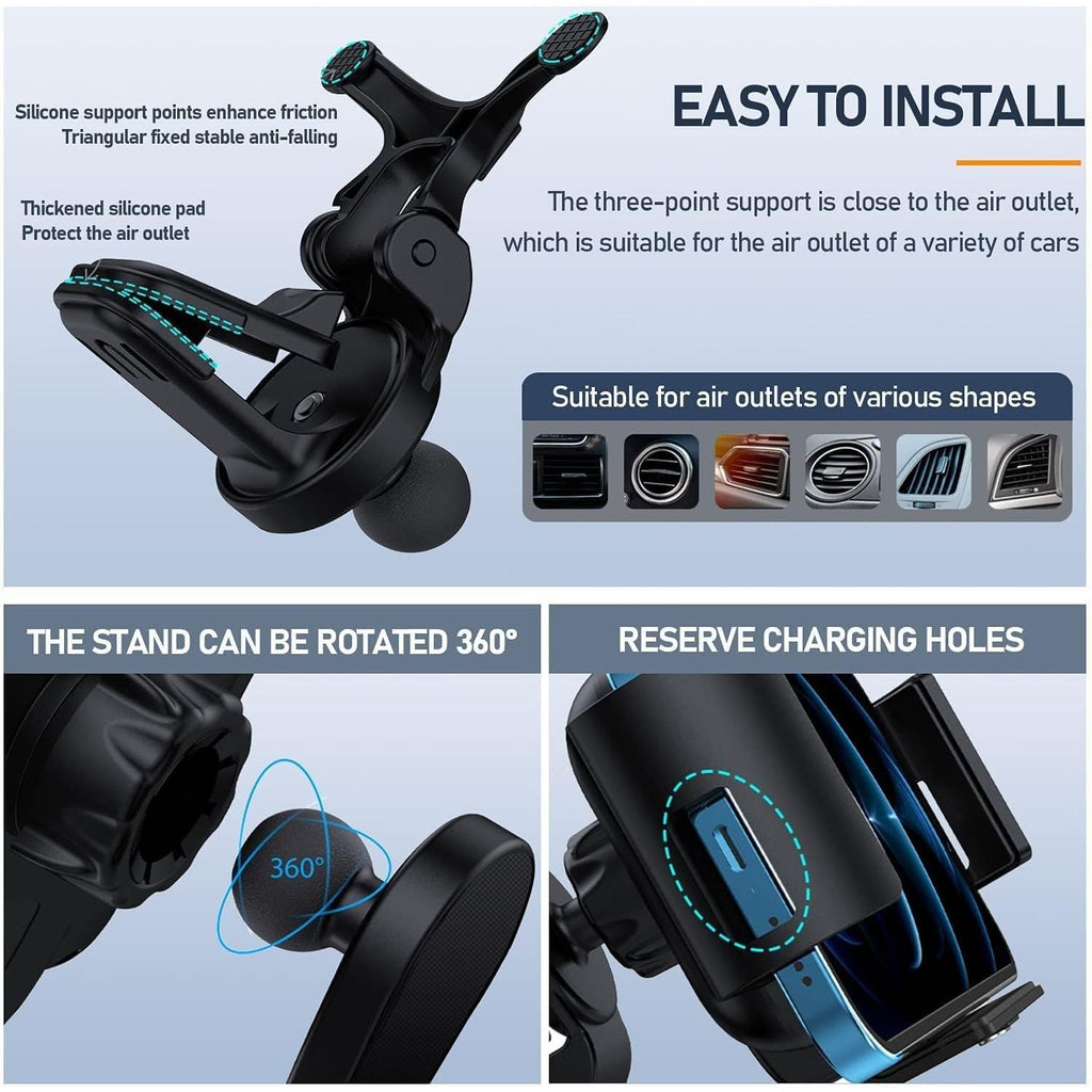 Why Indiglob is the #1 Store for 15W Qi Wireless Car Charger Mount Holder Compatible for Samsung Galaxy Z Fold7 Fold6 Fold5 Fold4 Fold3 Fold2 Fold 4.3in-6.9in Phone Auto Clamp Fast Charger